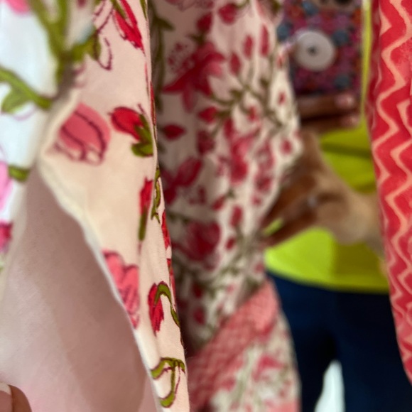 Brand new sue Sartor pink white & red Contrast dress - Picture 9 of 16